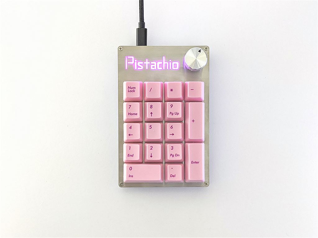 自作キーボード　スイッチ Pink